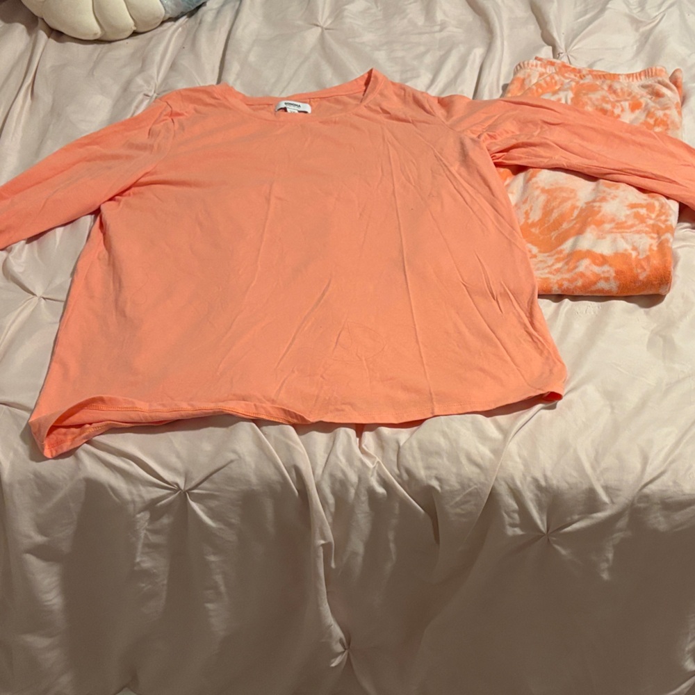 Sonoma Coral Long Sleeve Top